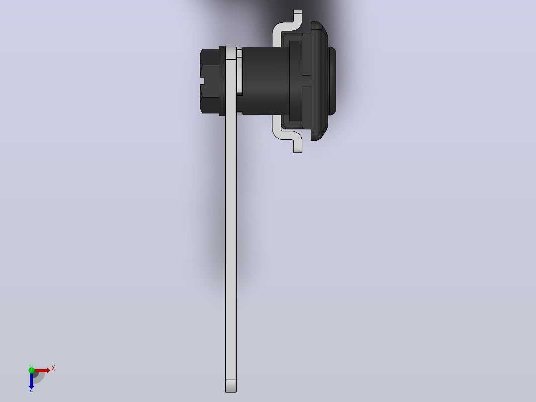 MS717-1[MS717-1]锁，柜锁俯视图