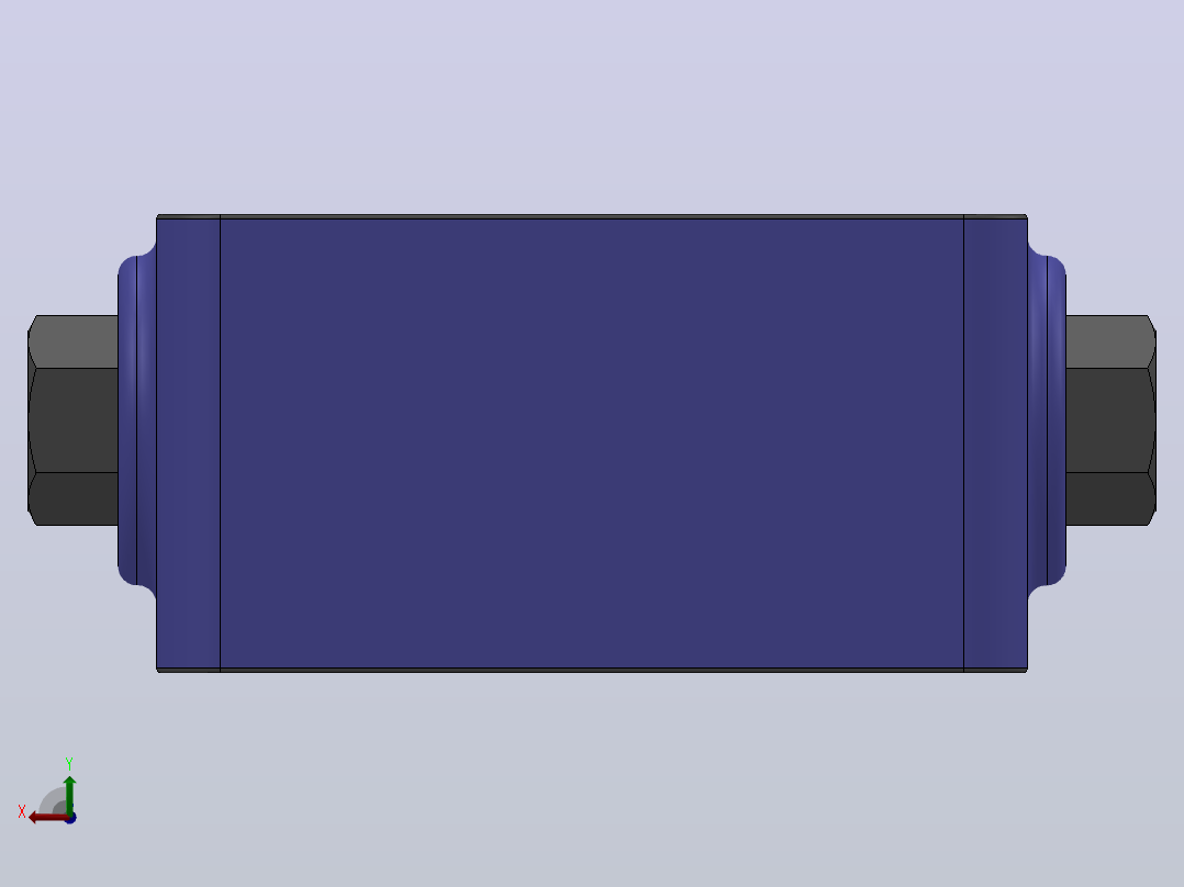 规格10叠加式液控单向阀[Z2S102-20B╱V×]后视图