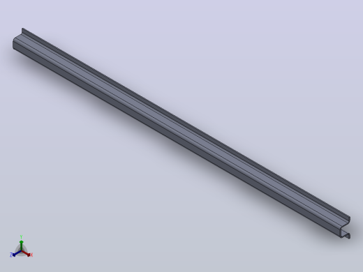 多套GBT6723通用冷弯开口型钢3D模型Solidworks设计