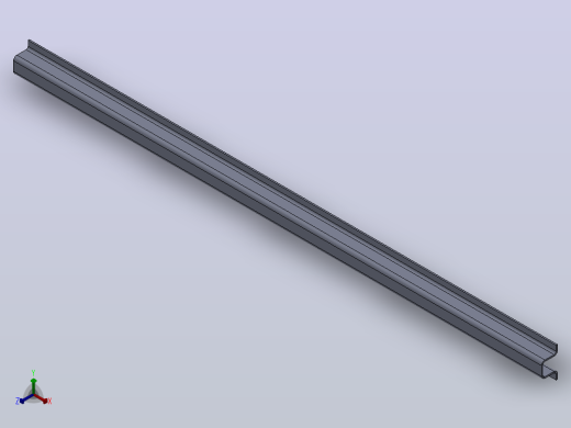 多套GBT6723通用冷弯开口型钢3D模型Solidworks设计正等轴测缩略图