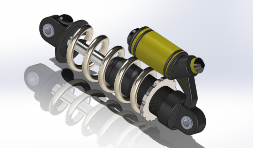 减震器3D数模图纸 Solidworks设计缩略图