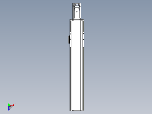 日规模组半封闭丝杆TPA-HNR-105D-1610C-L400-M-Y-P40-N3俯视缩略图