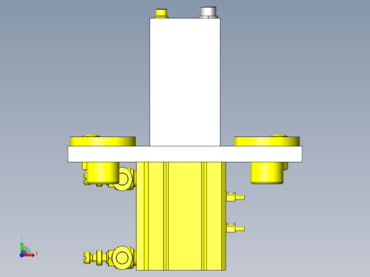 使用连杆的挡块解除机构前视缩略图