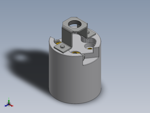 激光切割齿轮 台灯模型3D图纸 Solidworks设计 附STEP等多种格式正等轴测缩略图