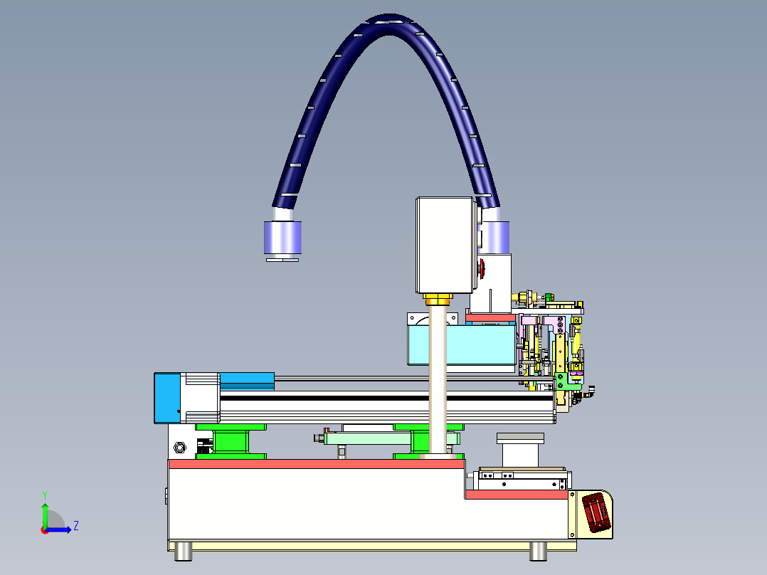 贴胶机、贴软胶垫的设备3D模型左视图