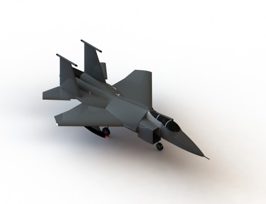 F15 Eagle战斗机简易模型3D图纸 Solidworks设计缩略图