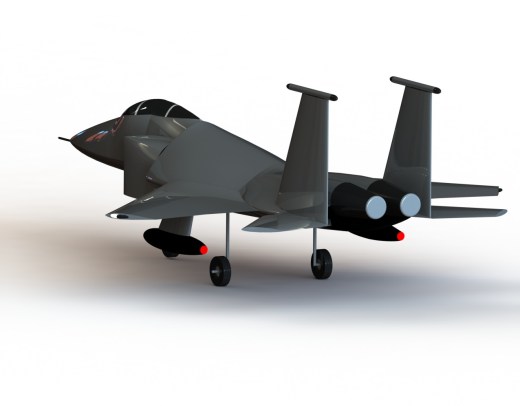 F15 Eagle战斗机简易模型3D图纸 Solidworks设计缩略图