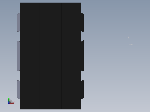 夹紧气缸体前视缩略图