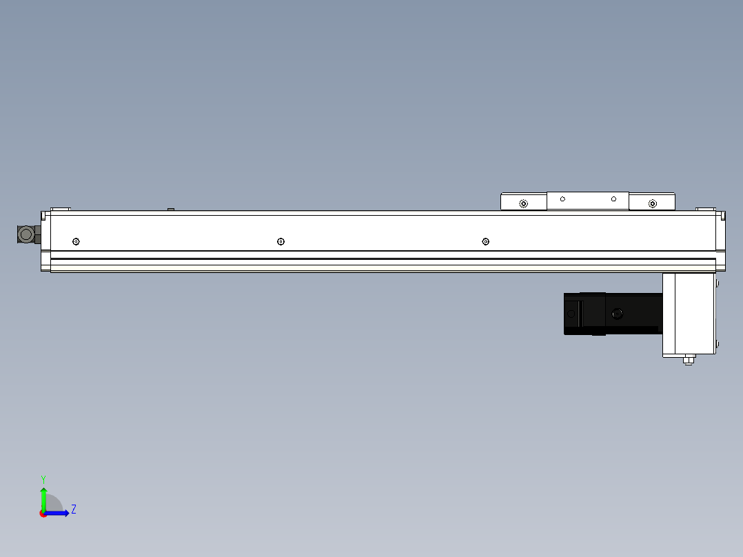 Toyo东佑达直线模组-ECH10-400-BM-100W左视图