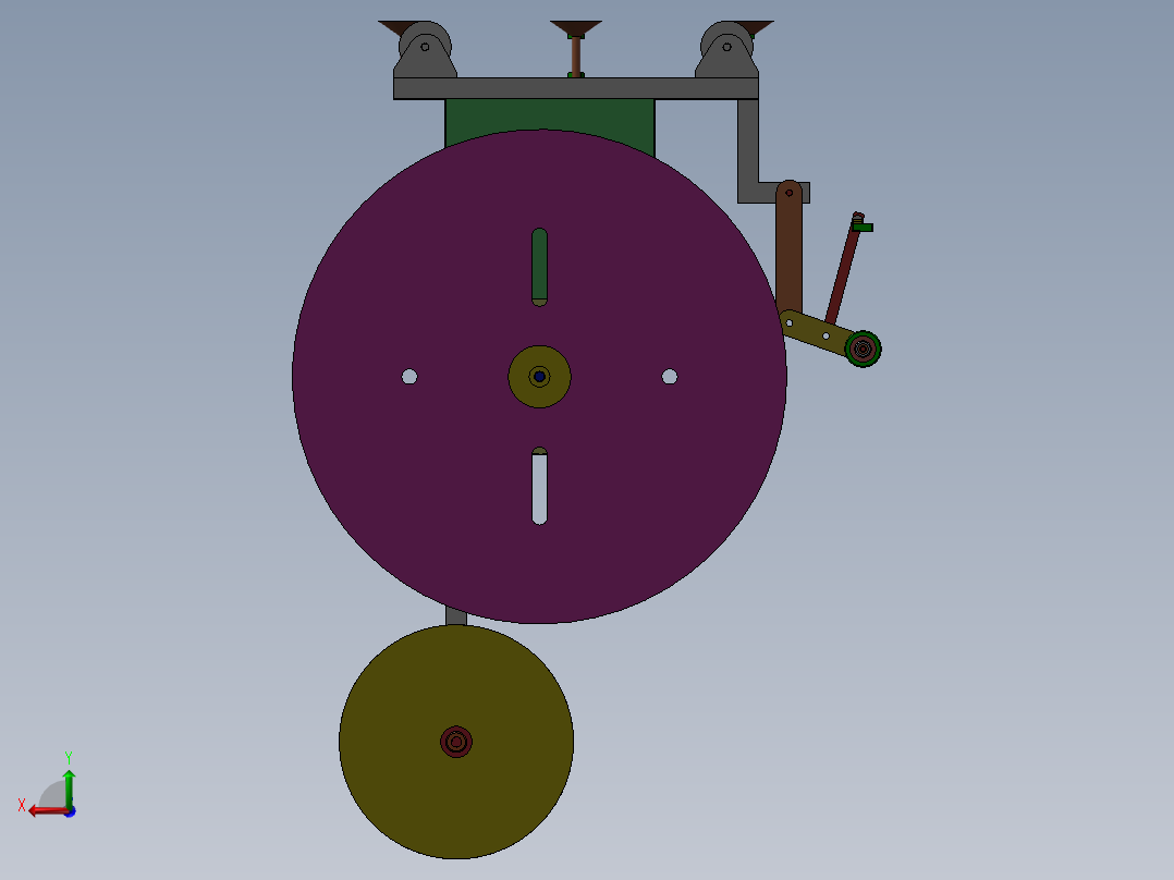 垂直收料机后视图