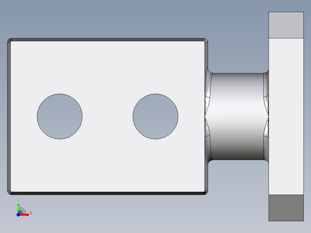 吊模塊(大頭)CHPLL-3D多系列多零件图纸模型前视图