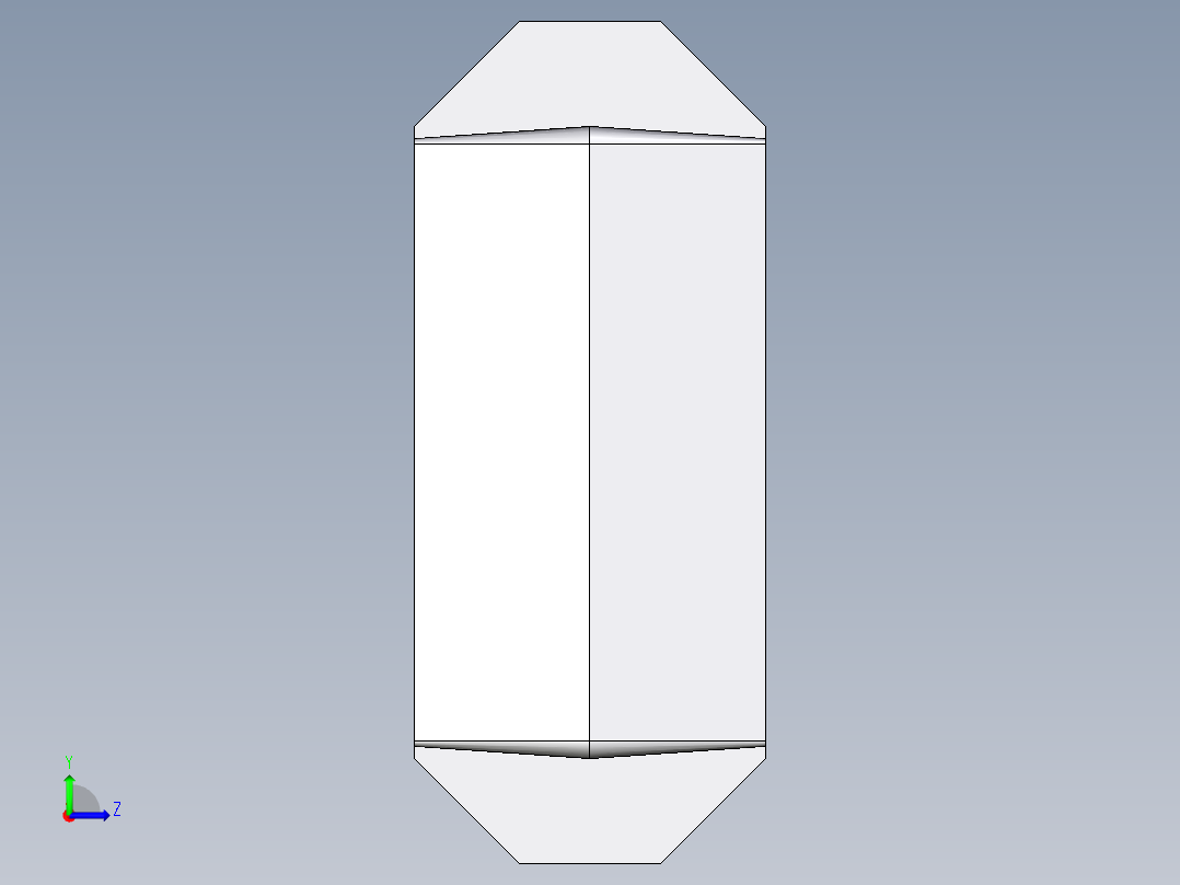 吊模塊(大頭)CHPLL-3D多系列多零件图纸模型左视图
