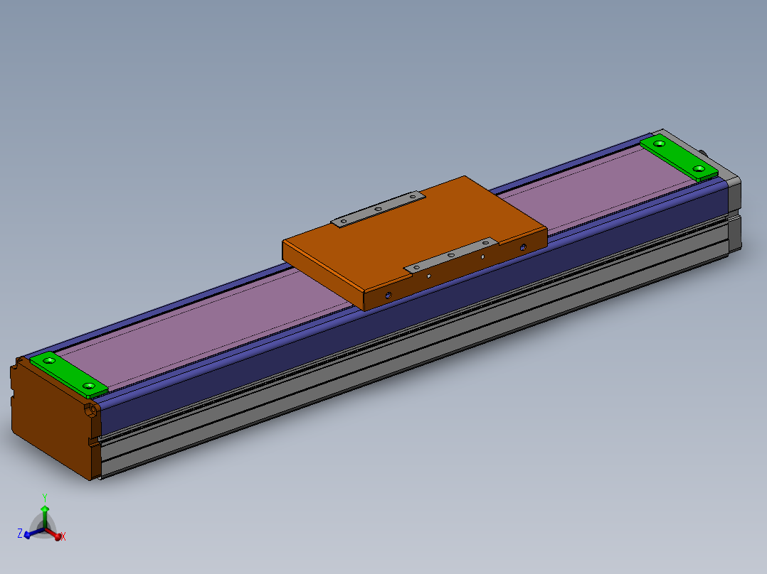 MCH丝杆全封闭MCH12-M-100W主视图
