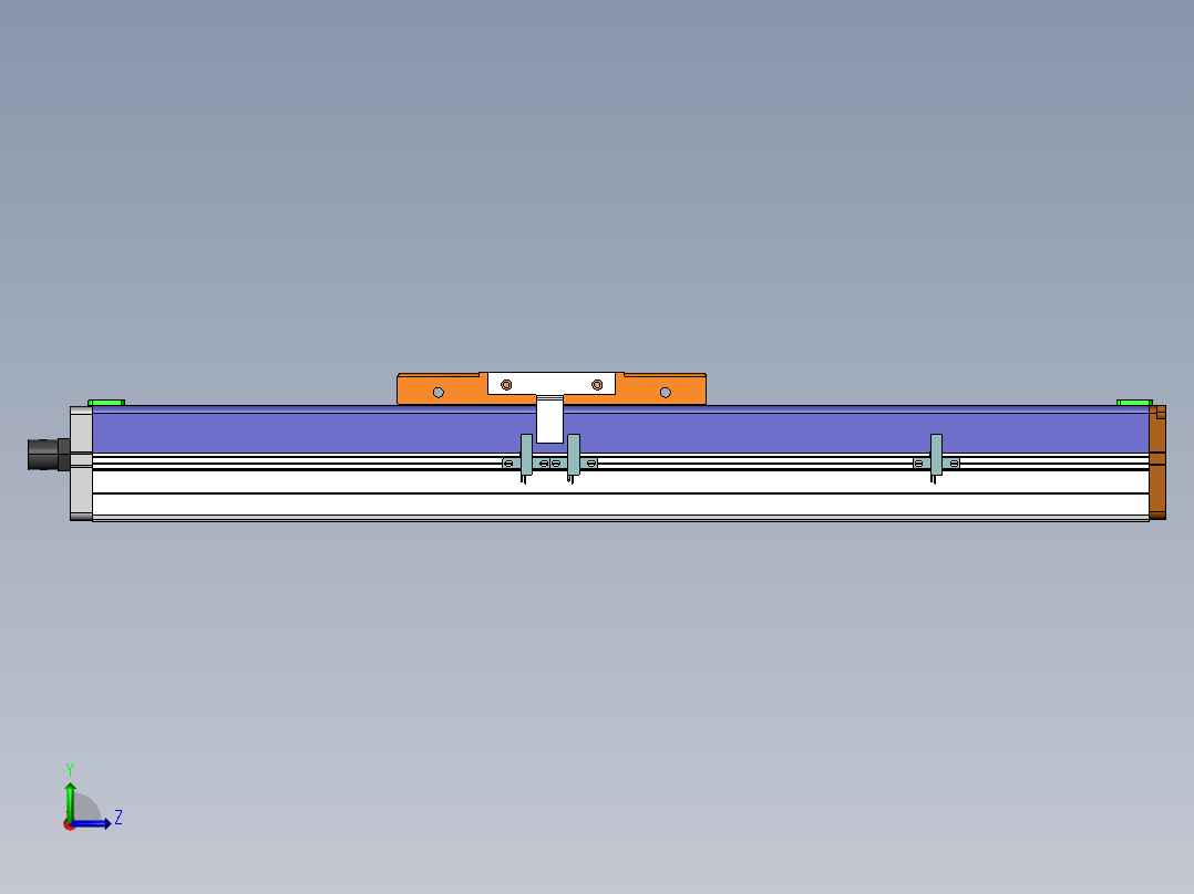 MCH丝杆全封闭MCH12-M-100W左视图