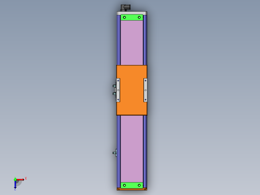 MCH丝杆全封闭MCH12-M-100W俯视图