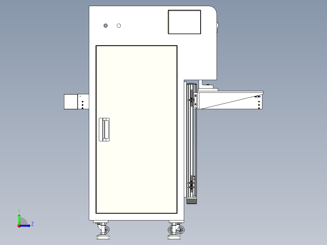 PCB点数机左视图