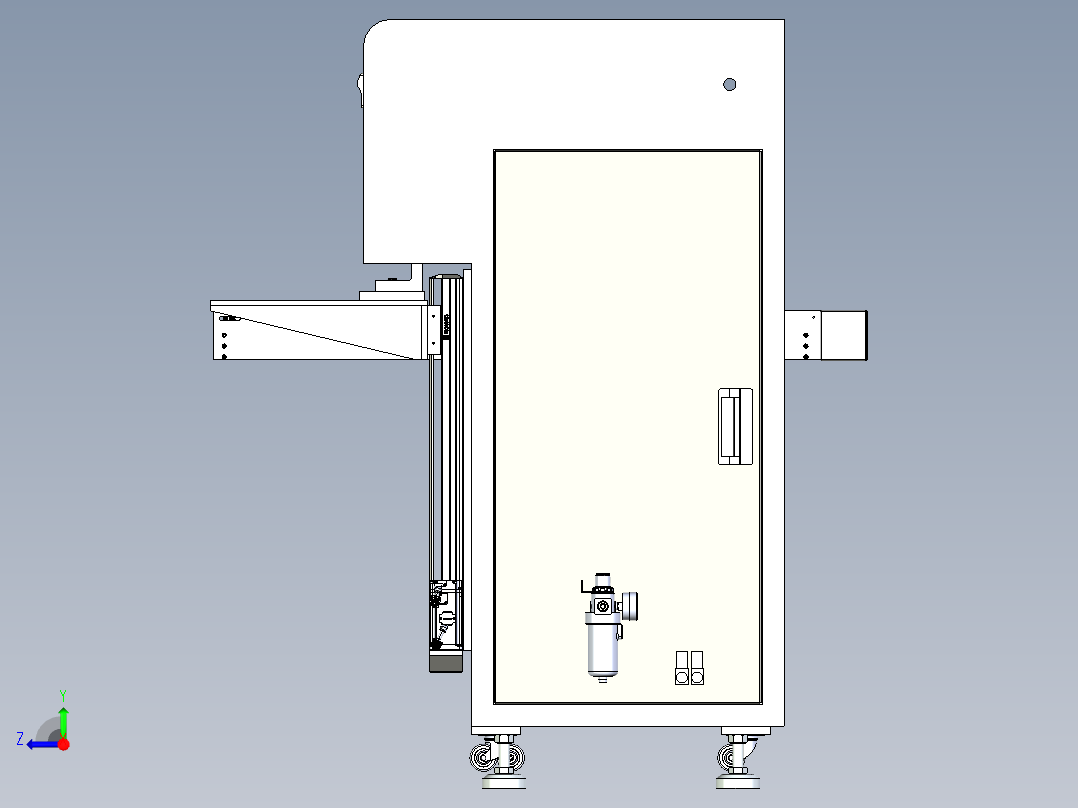 PCB点数机右视图