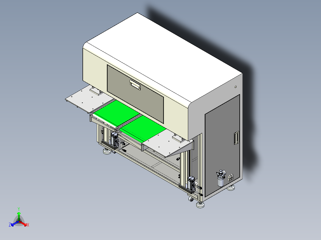 PCB点数机正等轴测图