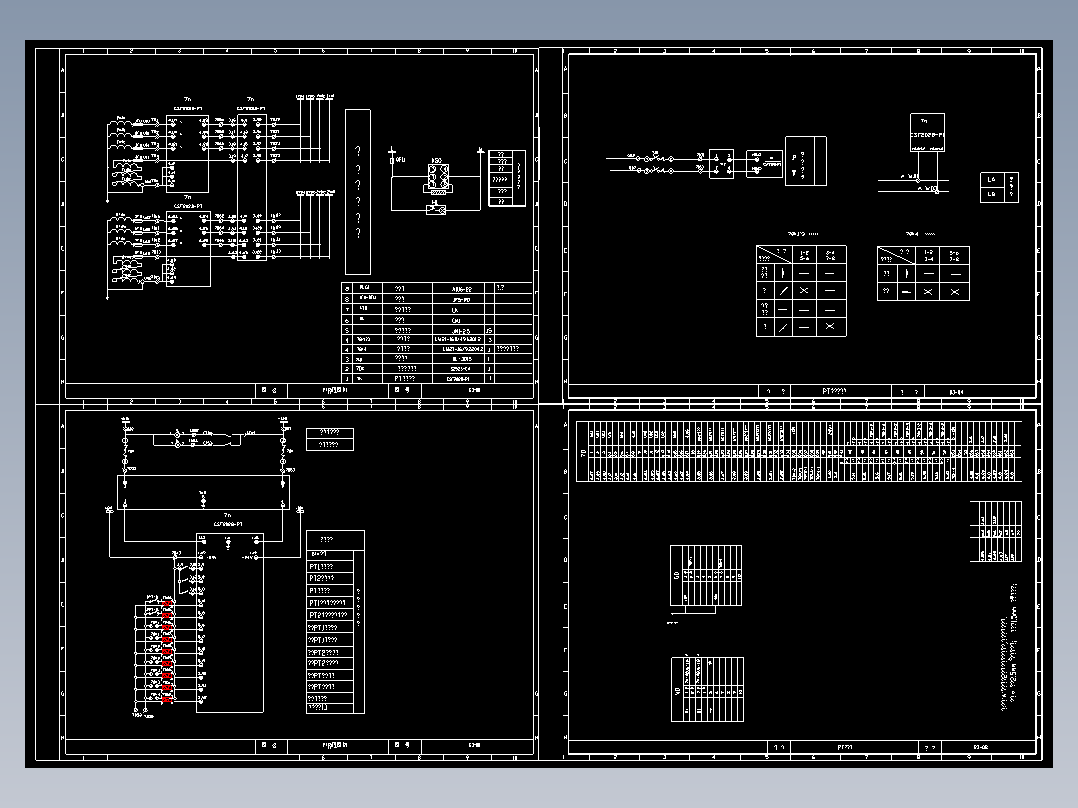 某地母联柜电气原理图（全套原理图）