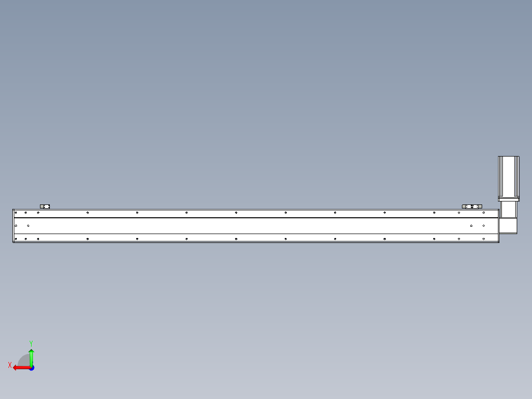 同步带滑台-半封闭B13-L90-S1700-R-Z86-D3后视图