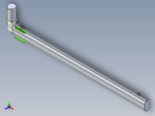 同步带滑台-半封闭B13-L90-S1700-R-Z86-D3正等轴测缩略图