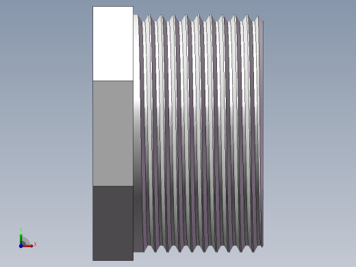 转接头-内外丝异径 DN32-DN15前视缩略图