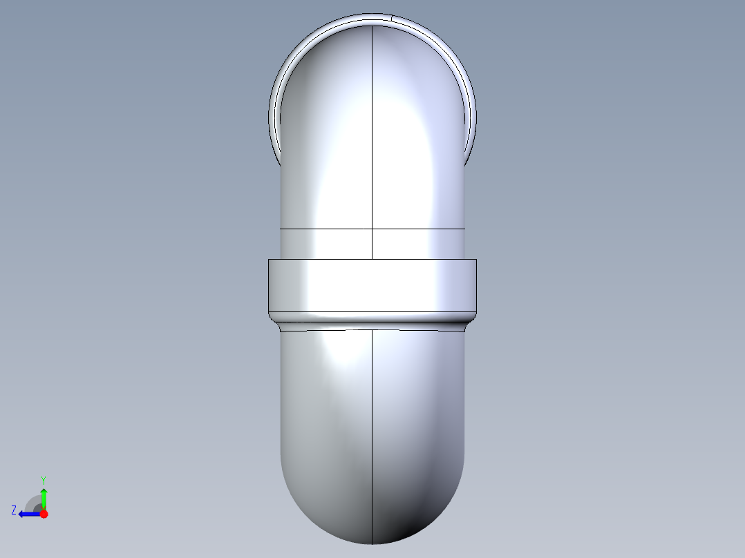 船舶管路系统S27_SeaDrainPLUS_P-Trap-SxS_37E172003_3in Sea Drain Plus - P-Trap-SxS右视图