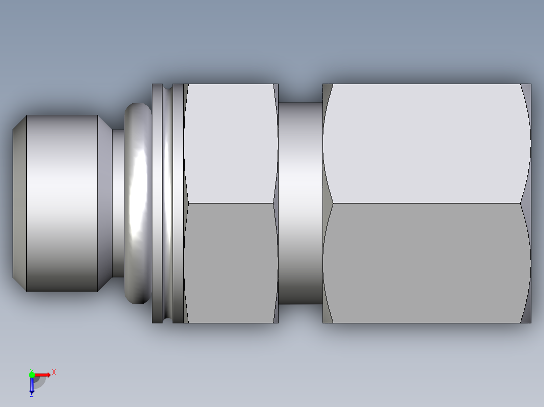 卡套式工业通用硬管接头EO_Male_Stud_connector_GEO08ZSMCF俯视图