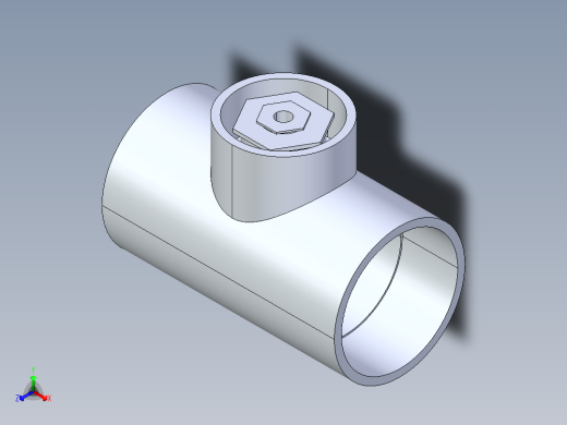 聚氯乙烯配件02A-Sch80_ReducingTee_SxSxS_801-524FB_6in x 0.75in