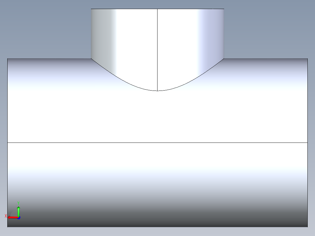 聚氯乙烯配件02A-Sch80_ReducingTee_SxSxS_801-524FB_6in x 0.75in后视图