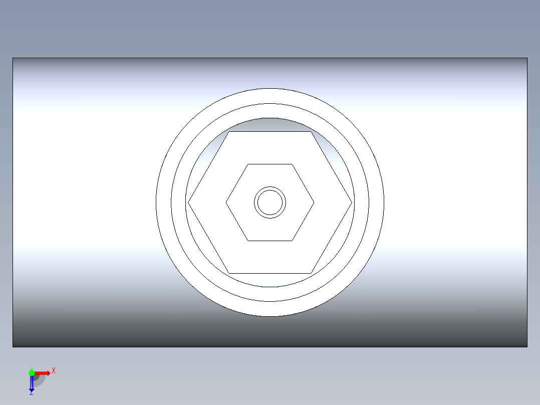 聚氯乙烯配件02A-Sch80_ReducingTee_SxSxS_801-524FB_6in x 0.75in俯视图