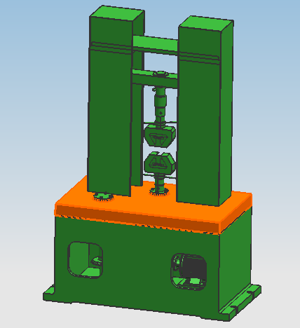 机械材料试验机试验机床结构设计【含三维图】