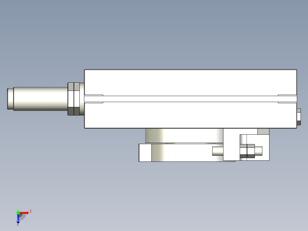 旋转气爪PRC30ST-90俯视图