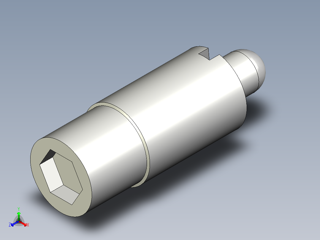 定位柱(輕荷重) SP-3D多系列多零件图纸模型主视图