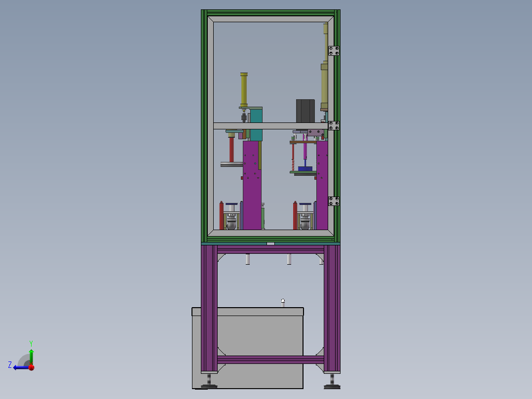除尘机总装图（总图）右视图