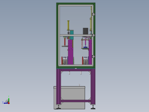 除尘机总装图（总图）右视缩略图