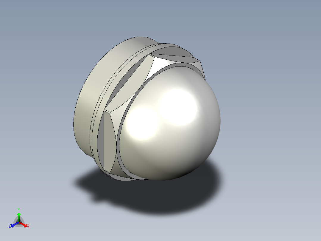 油鏡HCFE-3D多系列多零件图纸模型主视图