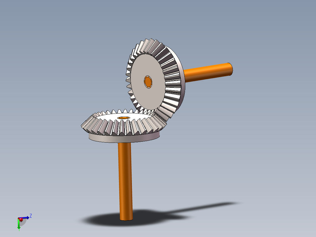 锥齿轮啮合传动