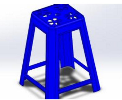 塑料方凳子模型缩略图