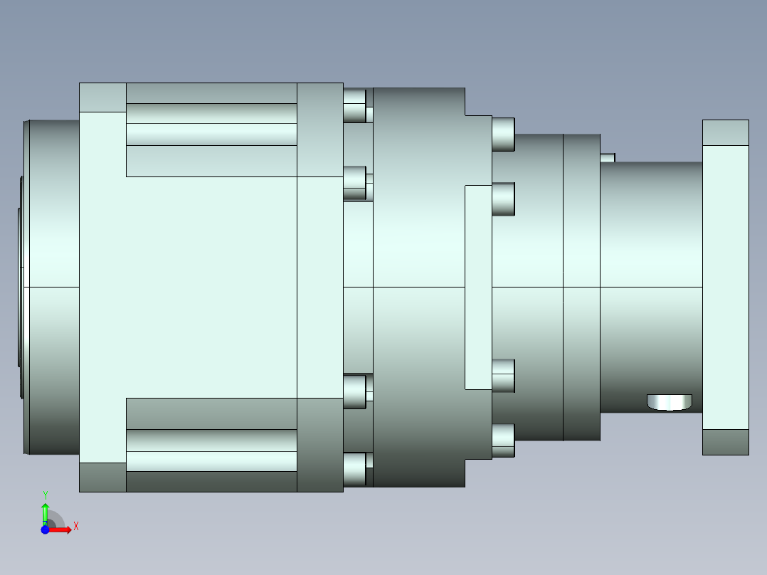 直齿孔PLX220-L3 35-114.3-200-M12-ZJ.stp前视图