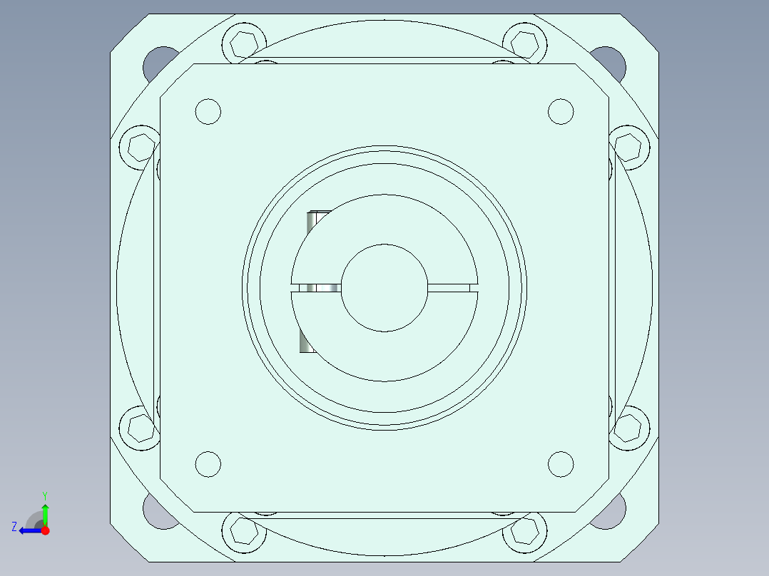直齿孔PLX220-L3 35-114.3-200-M12-ZJ.stp右视图
