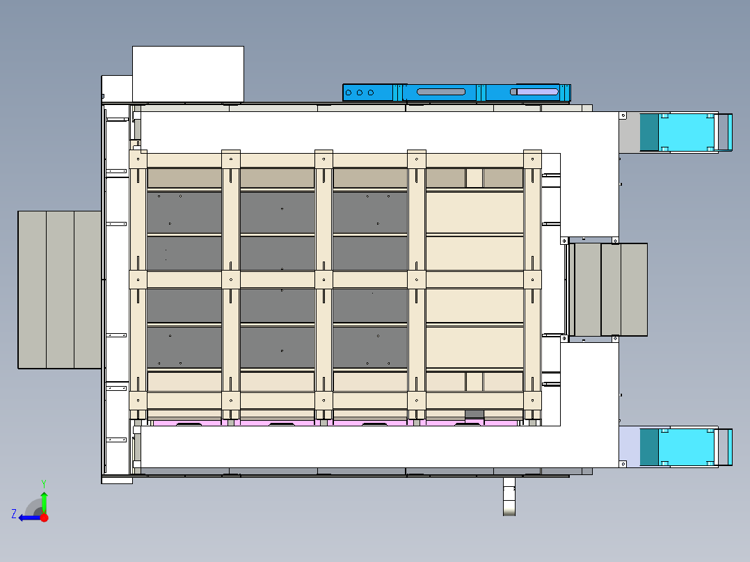 SHY-A2030 总装动柱龙门右视图