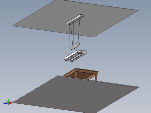 可调台式吸顶灯