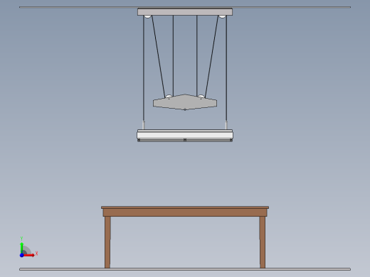 可调台式吸顶灯前视缩略图