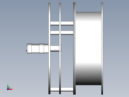 冷风引入阀门三维SW2016带参前视缩略图