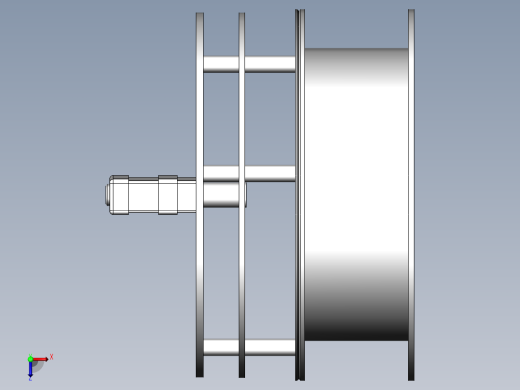 冷风引入阀门三维SW2016带参俯视缩略图
