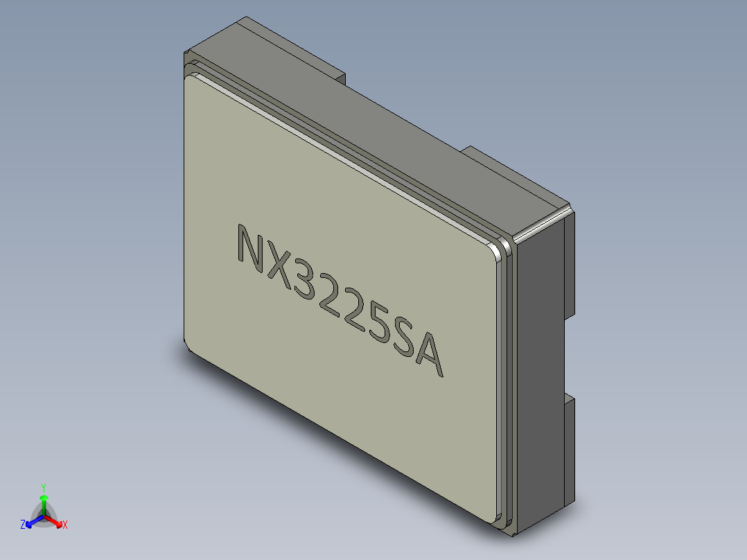 元器件3D封装NX3225SA151主视图