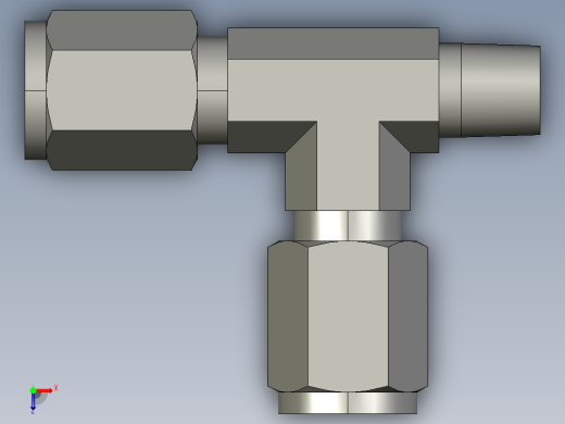 卡套式工业通用硬管接头4_rbu-s俯视缩略图