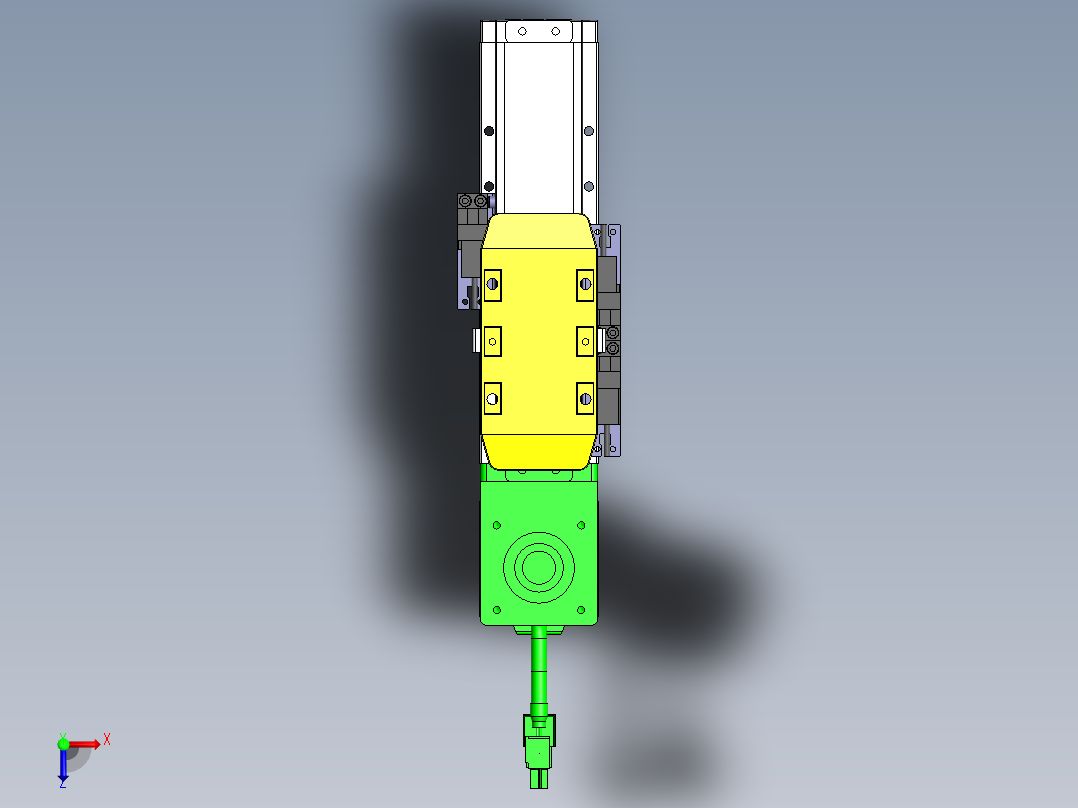 GTA内嵌同步带全封闭GTA5-BM-100W俯视图