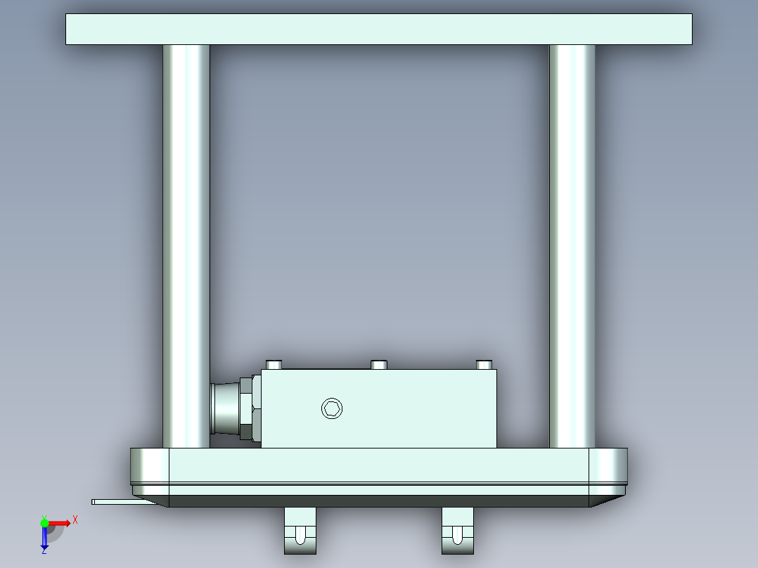 MCLG-C笔记本CNC工装夹具三维模型-CNC4-1214俯视图